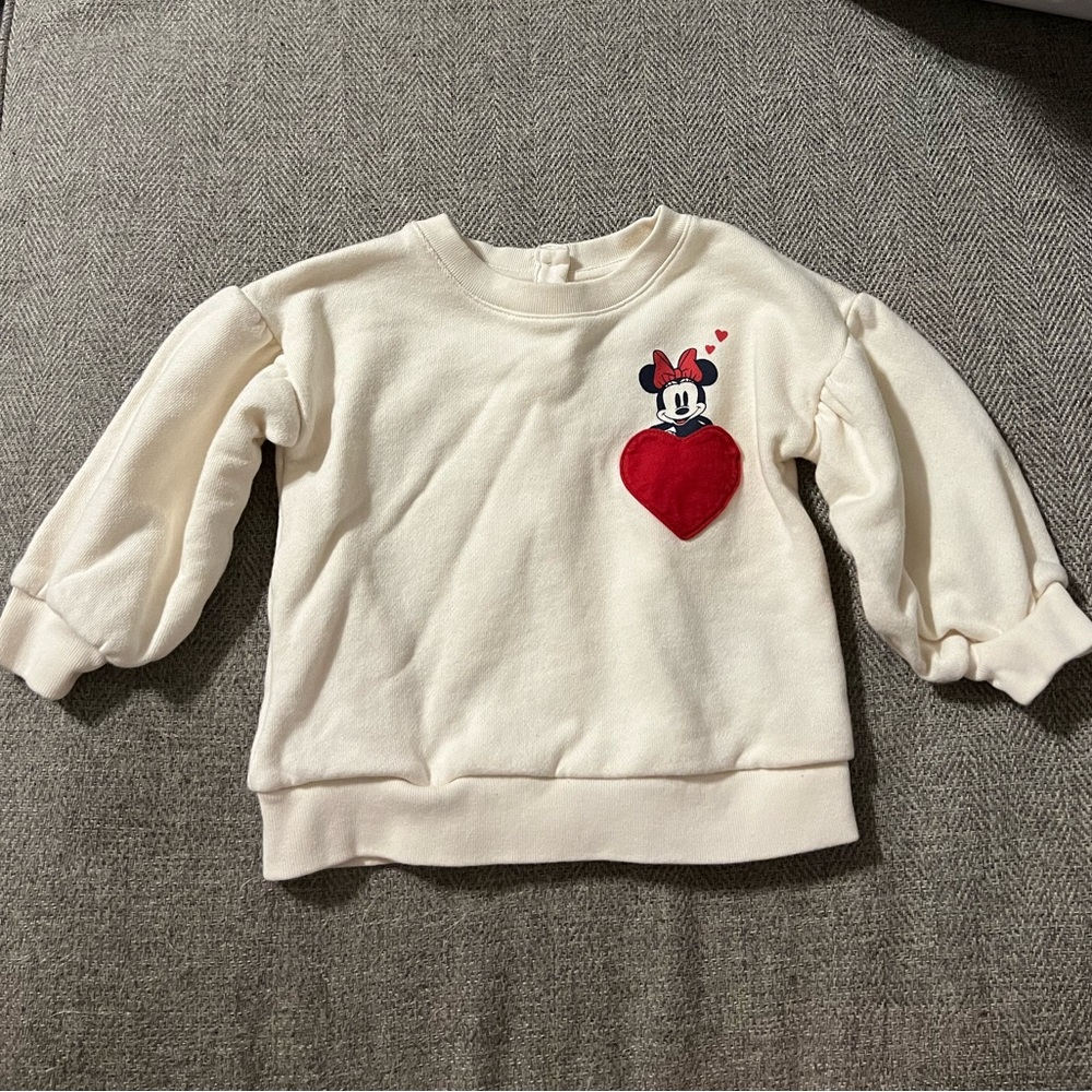 Baby Gab Little Girl Disney Sweatshirt 12-18 Months